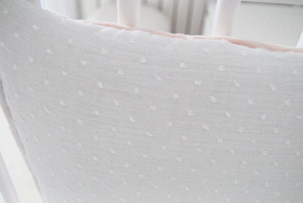 Padded Cot Bumper Lunares