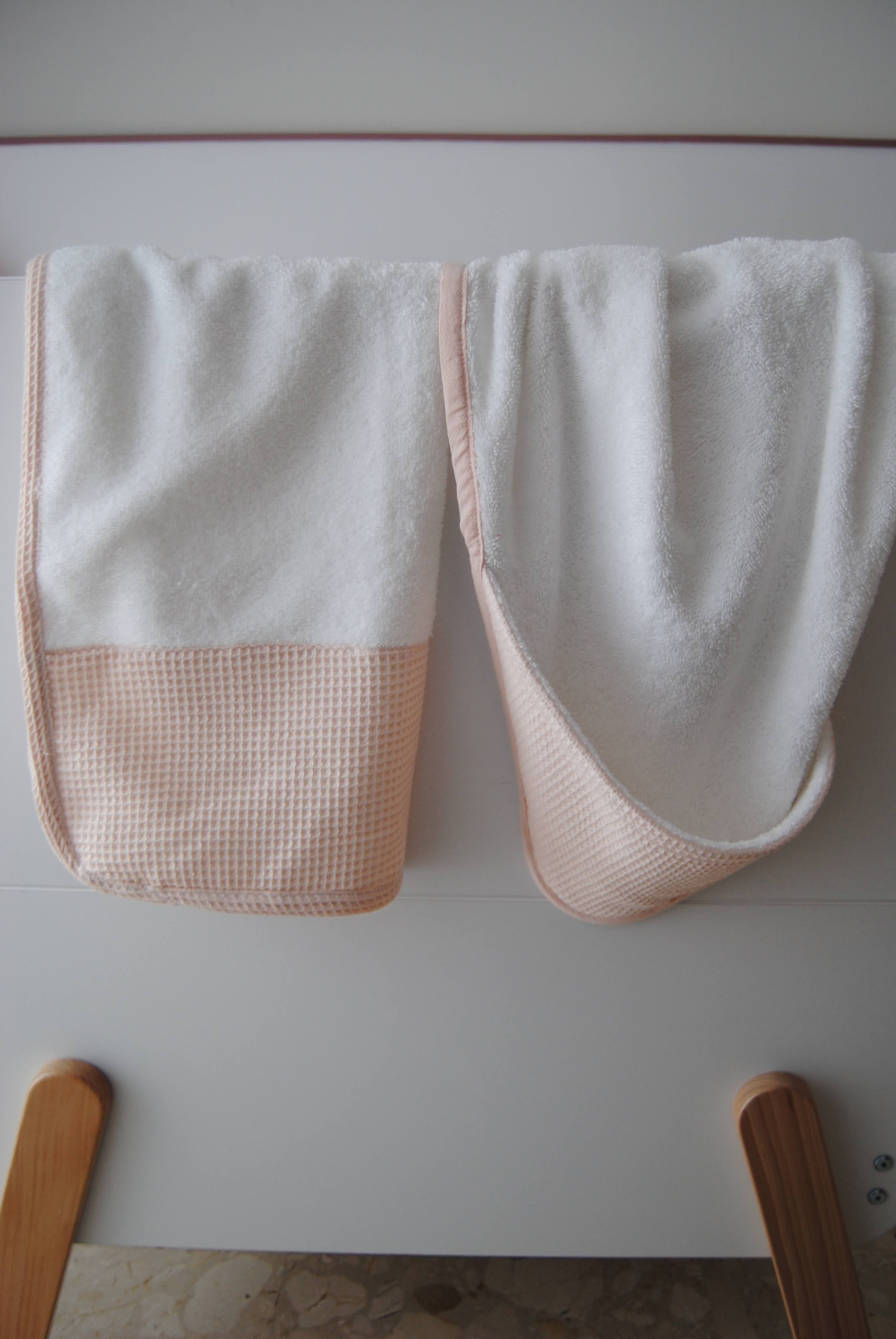 Baby Towel Waffle Pink