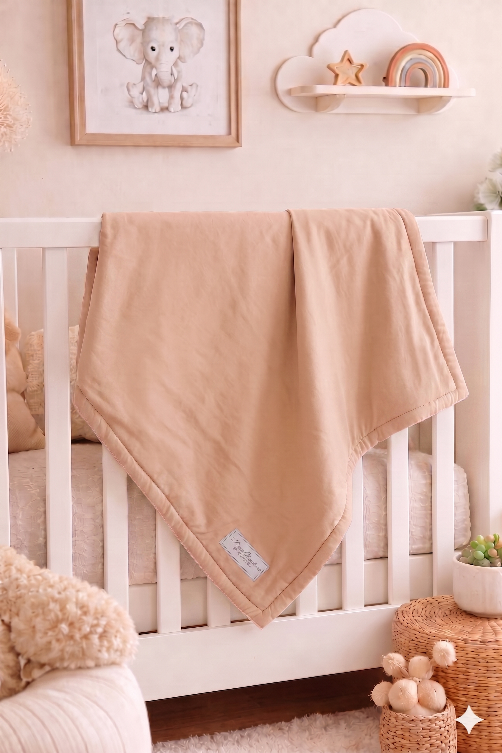Baby Blanket Pink Lunares