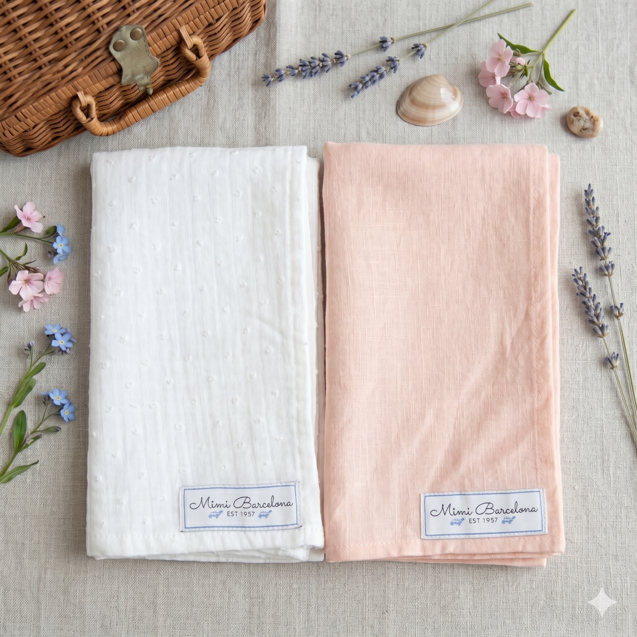 Pack Baby Muslin Lunares