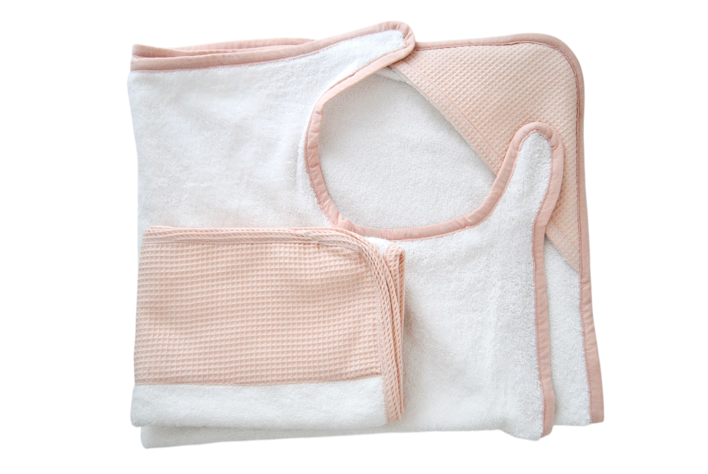 Baby Towel Waffle Pink