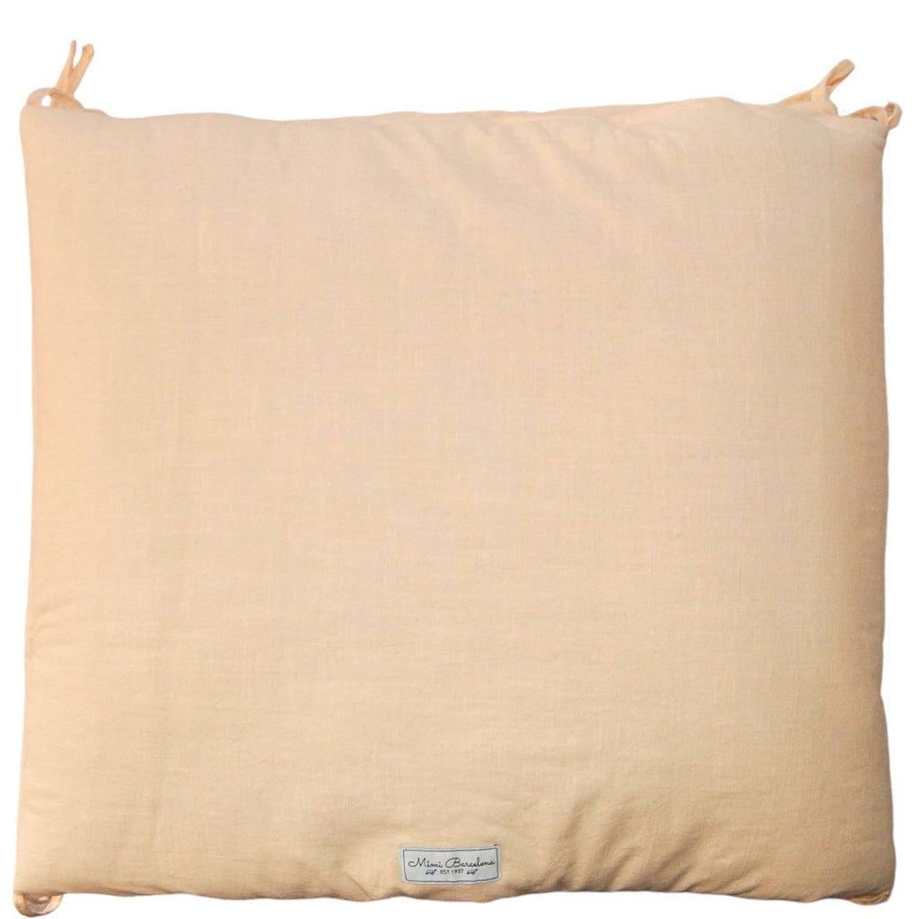 Padded Cot Bumper Ecru