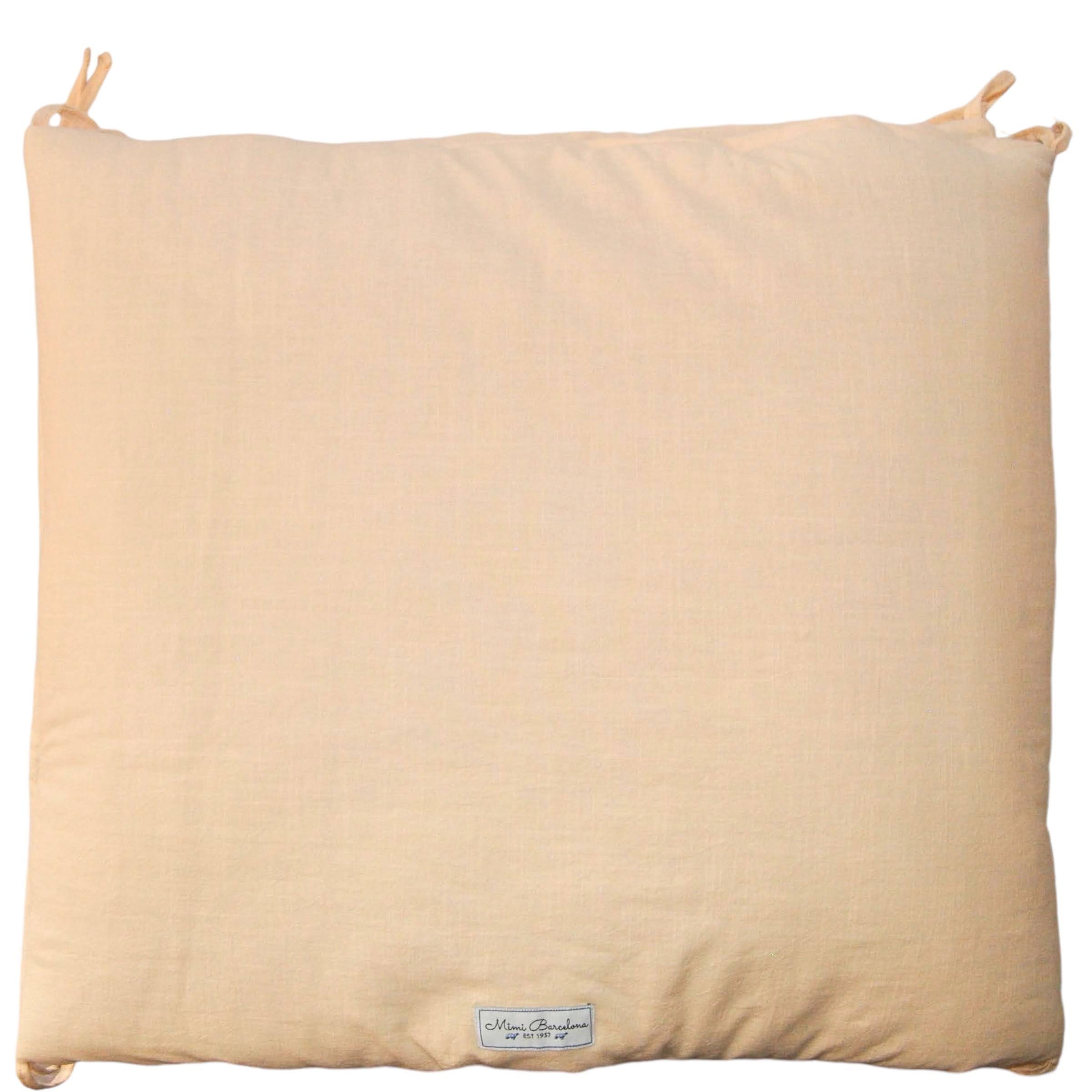 Padded Cot Bumper Ecru
