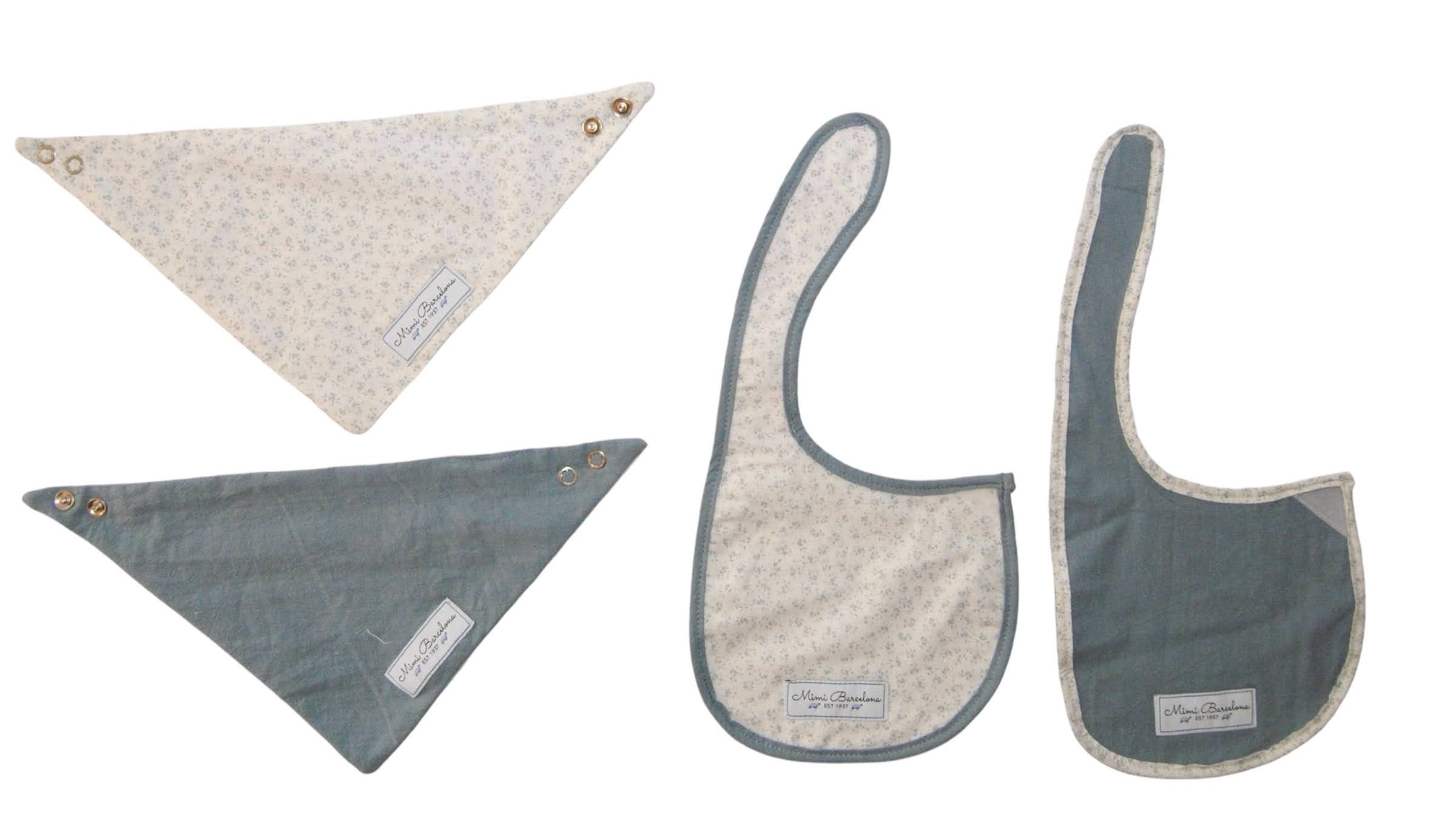 Pack Viena Blue Baby Bibs