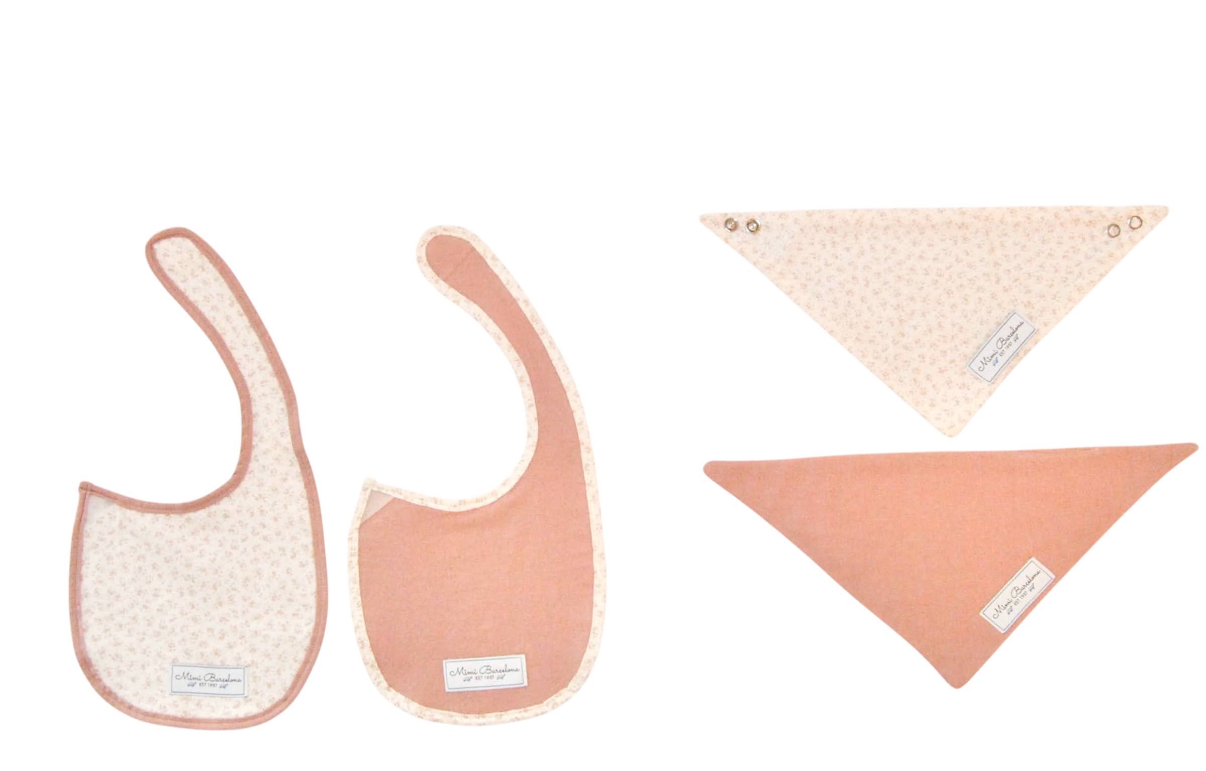 Pack viena Pink Baby Bibs