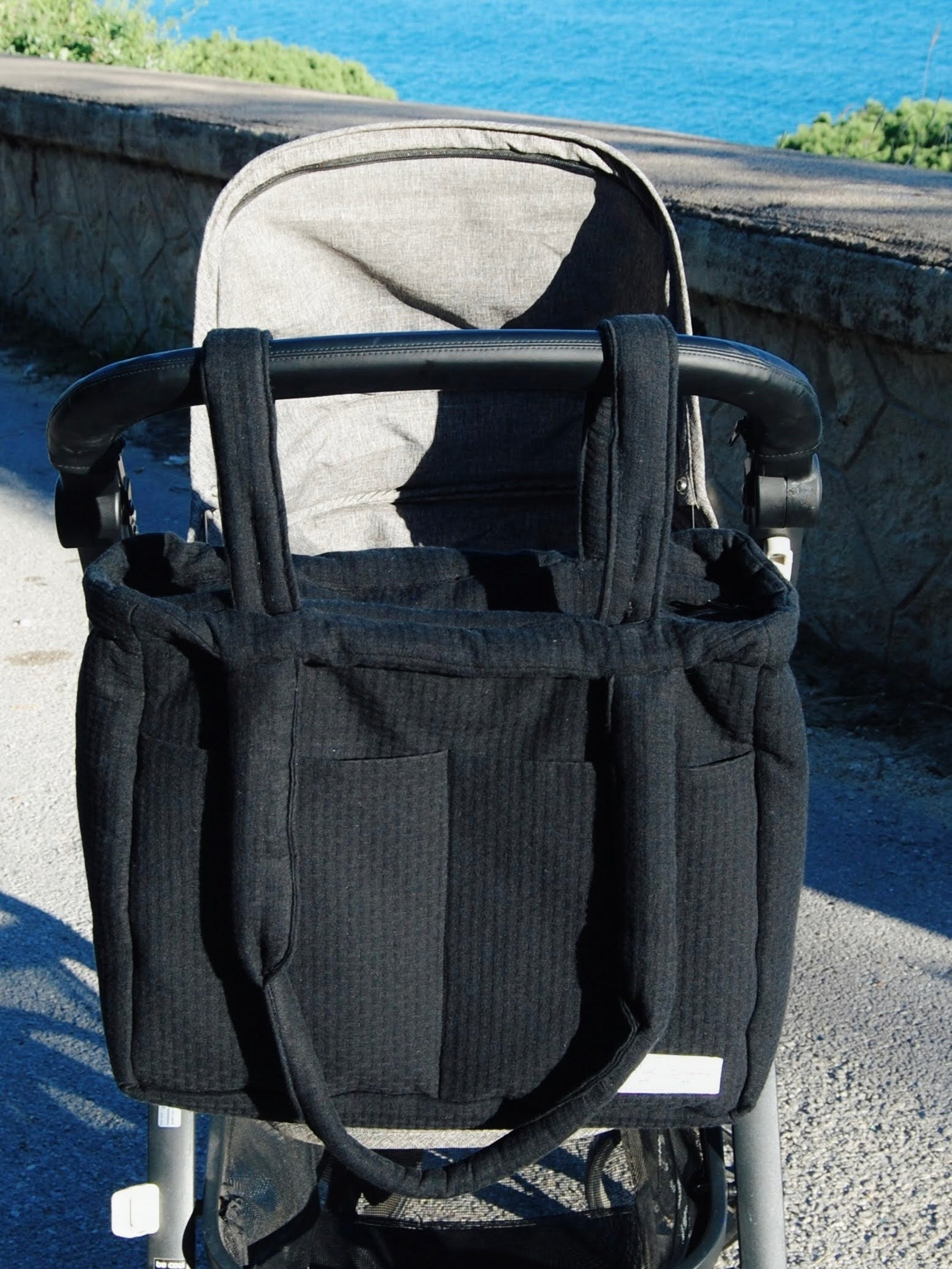 Buggy Bag Black Waffle