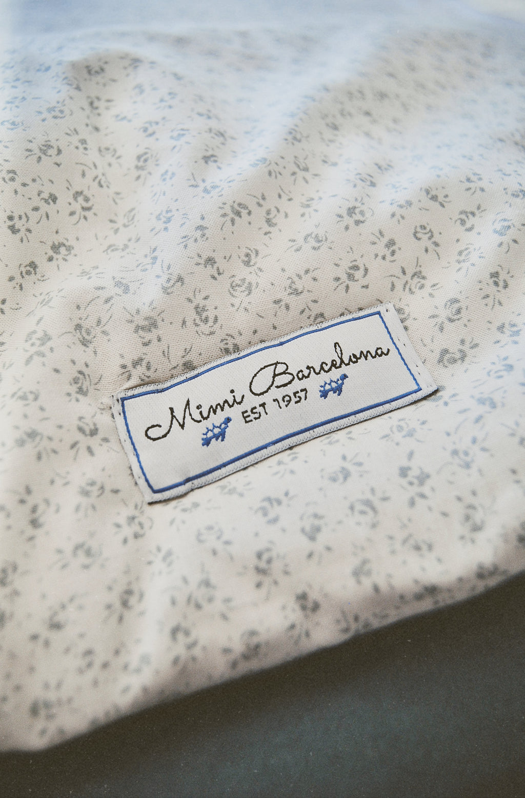 Padded Cot Bumper Viena Blue