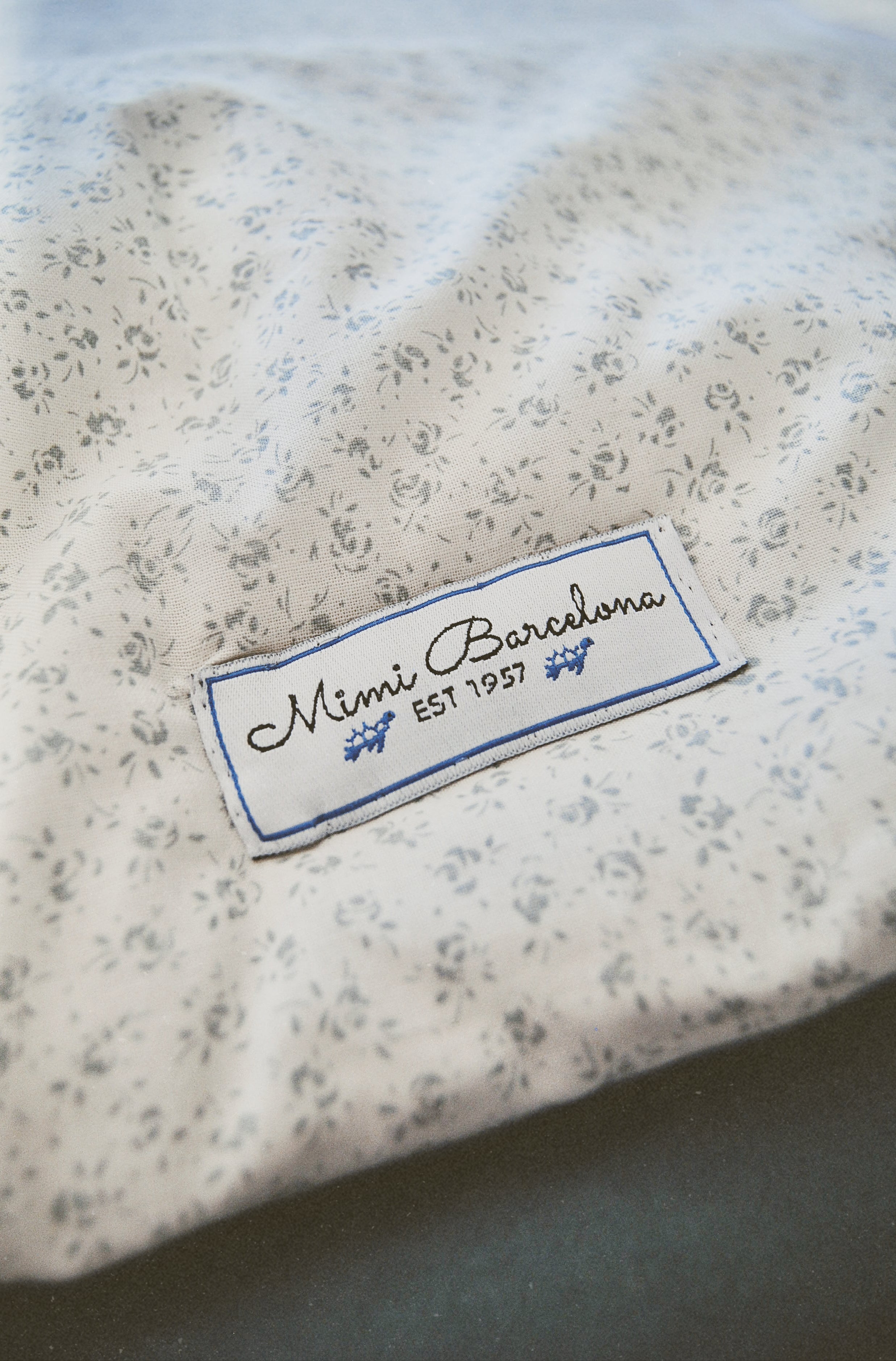 Padded Cot Bumper Viena Blue