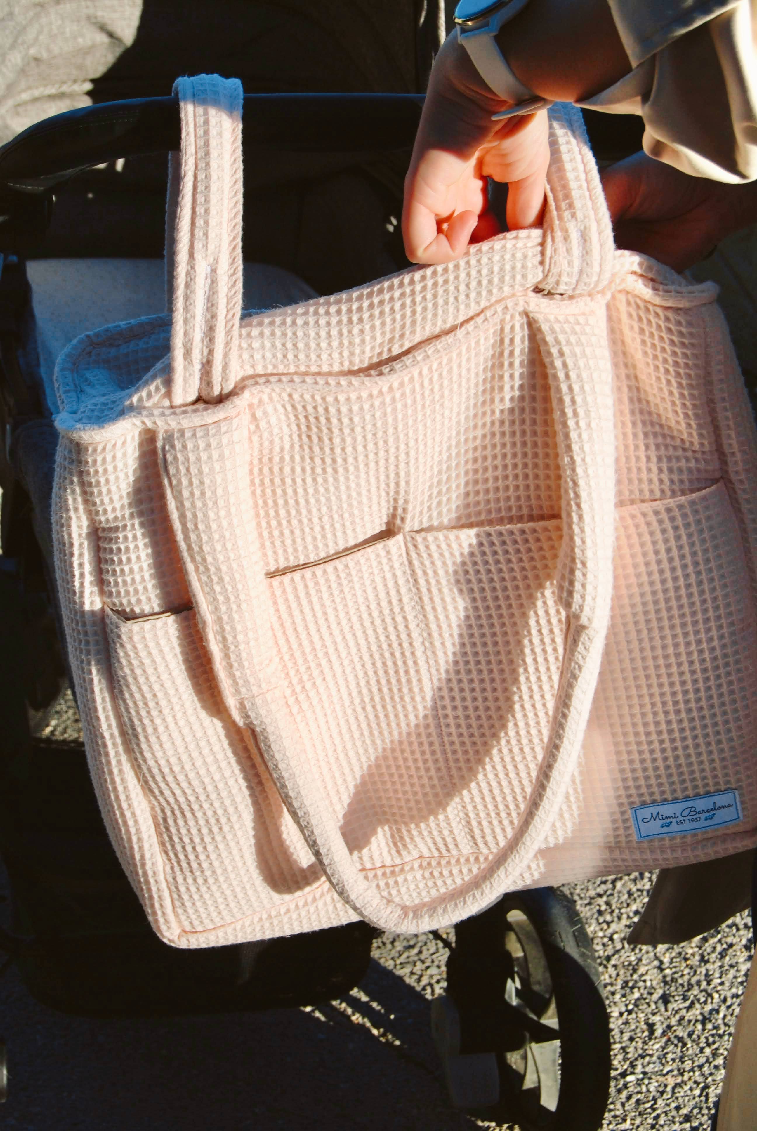 Buggy Bag Waffle Pink