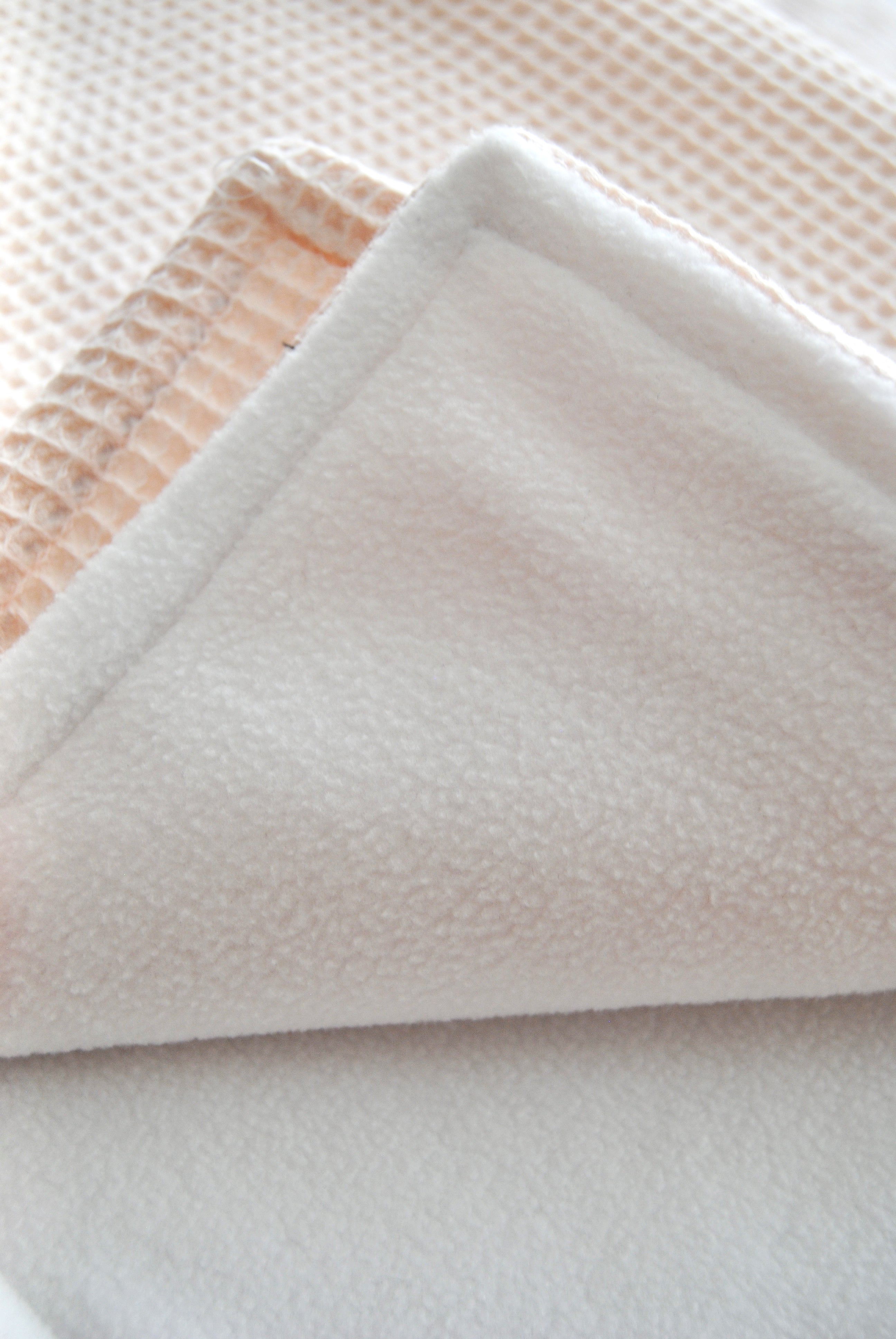 Fleece Baby Blanket Waffle Pink