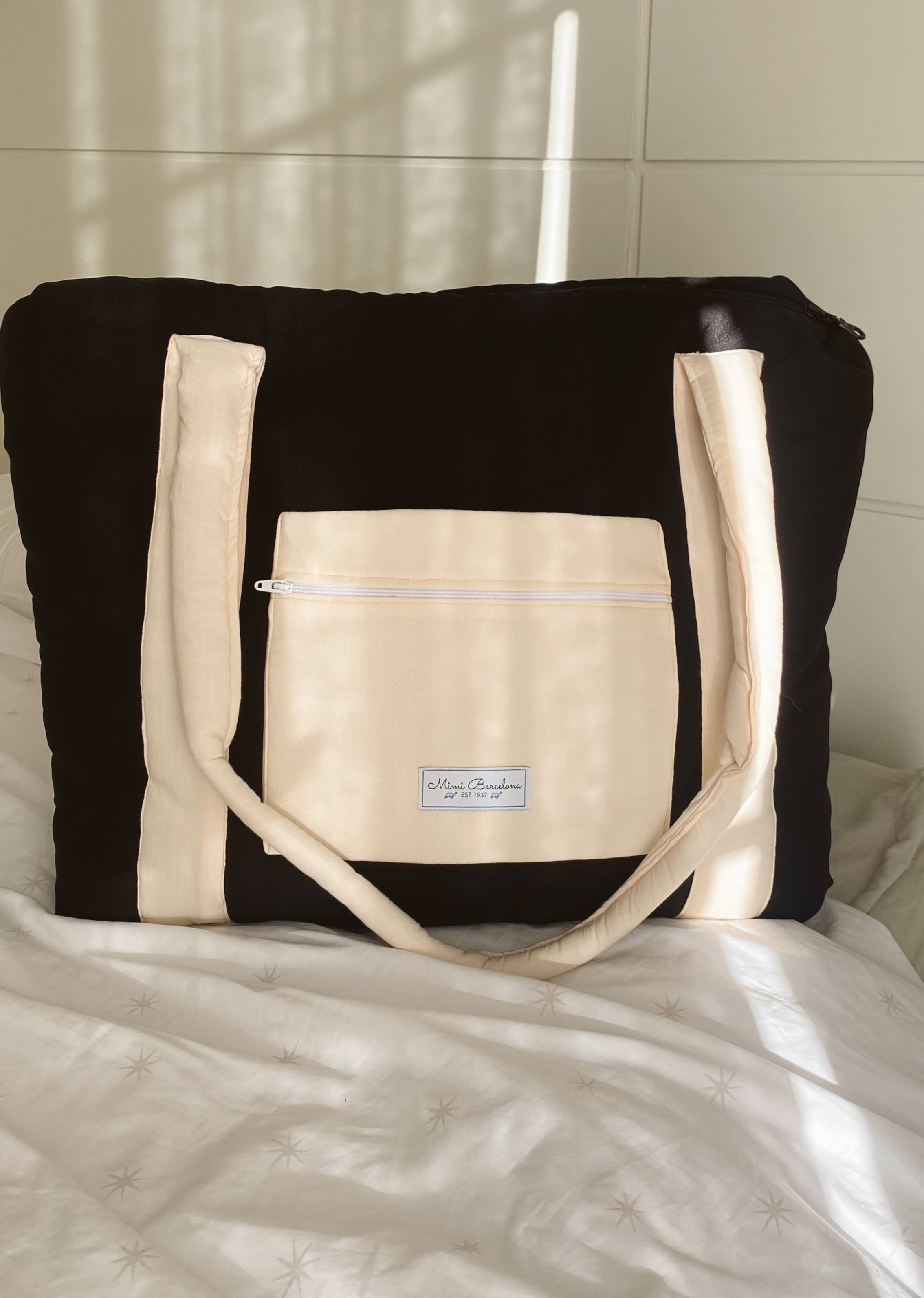 Maternity Bag Black Waffle