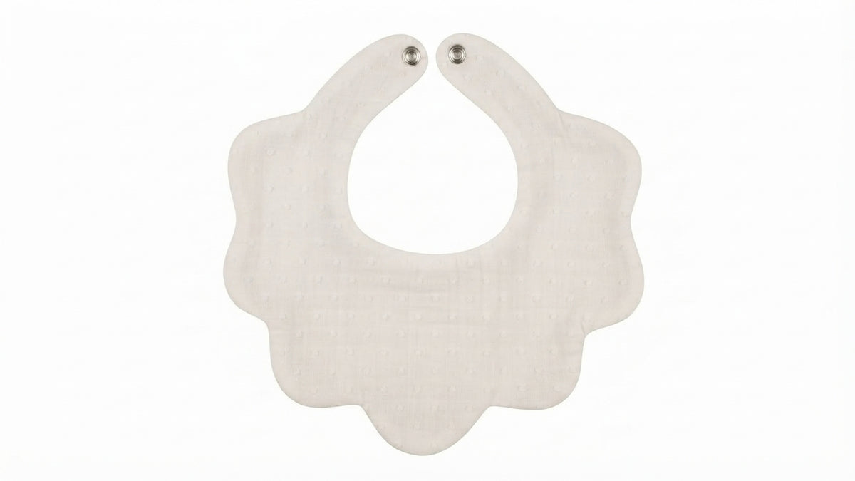 Lunares Flower Baby Bib