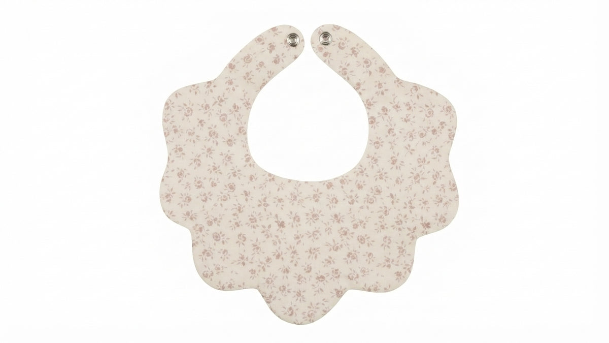 Viena Pink Flower Baby Bib