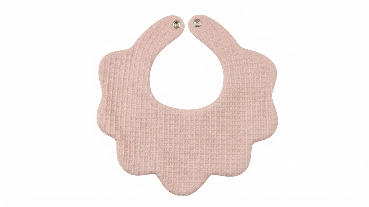 Waffle Flower Baby Bib