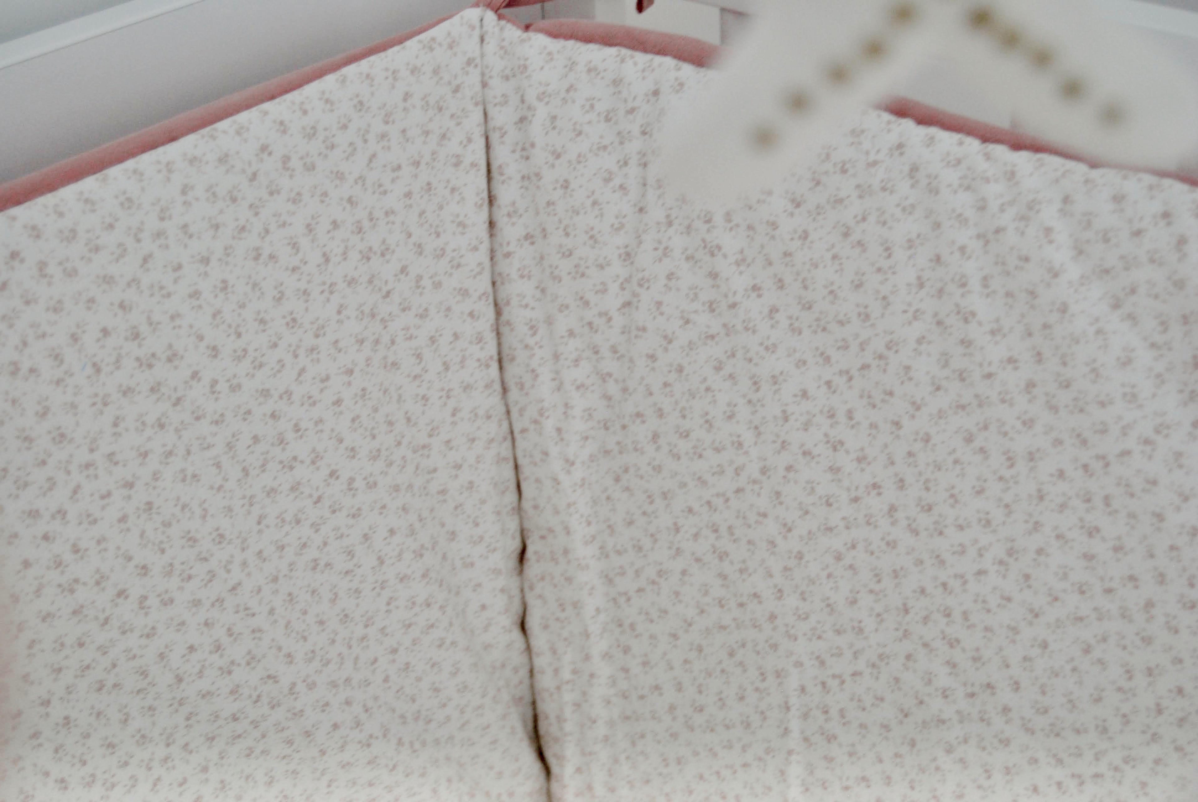 Padded Cot Bumper Viena Pink