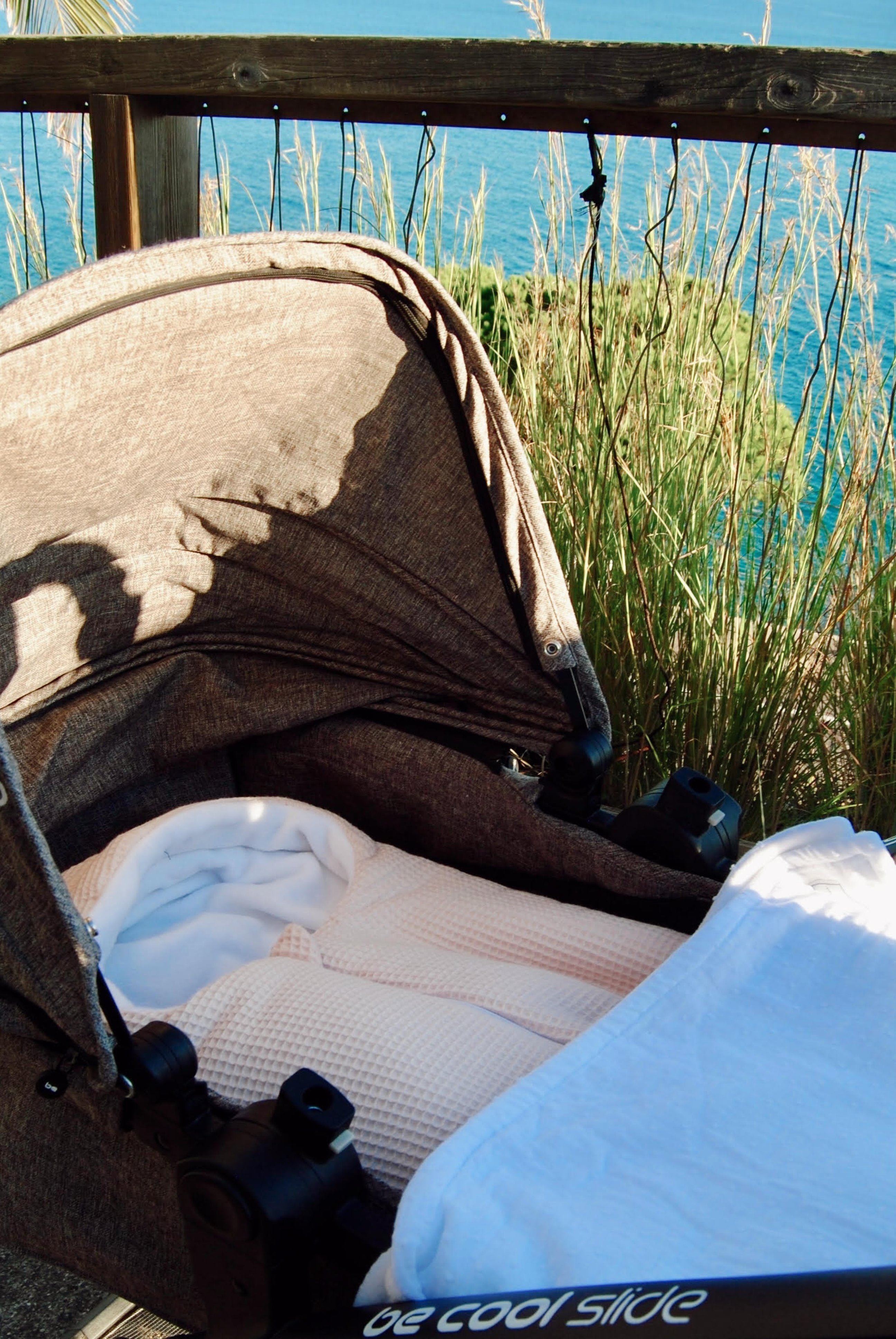 Carrycot Sleeping Bag Waffle Pink